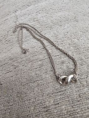 auth tiffany & co 925 silver infinity necklace